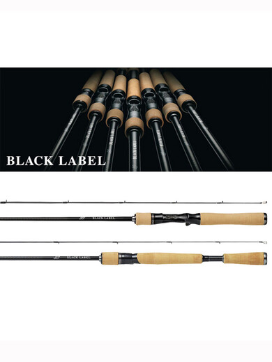 Daiwa 25 neue Blacklabel x Japanische Version Schwarz Mark Luya Rod Universal Long Throw Rod Mikroobjekt Sea Bass Mandarin Fischstange 2.03m Japanische Version 681mh/MFB