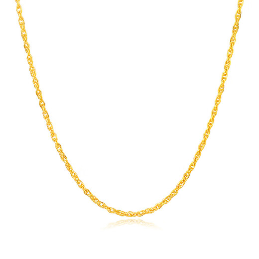Mengjinyuan 18K gold necklace with gold 750 hollow spun silk chain clavicle chain as a birthday gift for girlfriend
