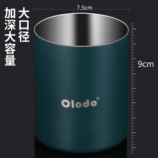 Oral multi-size copper ashtray thickened stainless steel funnel ashtray creative windproof artifact car ashtray portable high-end ashtray Luffy joint model retro green gold thick steel 2mm