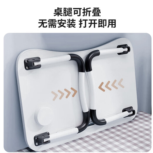 Coolin solid wood bed computer desk folding desk student dormitory study table notebook small table dark walnut 60*40