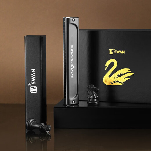 
Swan (SWAN) harmonica adult professional performance level imported gong advanced adult children's musical instrument birthday season gift 28-hole stress [limited gift box]