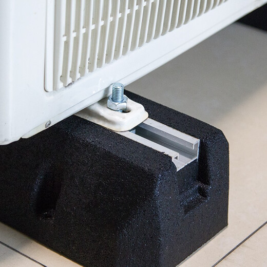 Jingxinda Air Conditioner Outdoor Unit Shock Absorbing Pad Heat Pump HVAC Central Air Conditioning Shock Absorbing Pad Floor Bracket Noise Reduction Rubber Pad Shock Absorbing Seat SXJ-1000 Thickened Top Exhaust Fan Unit (Pair)