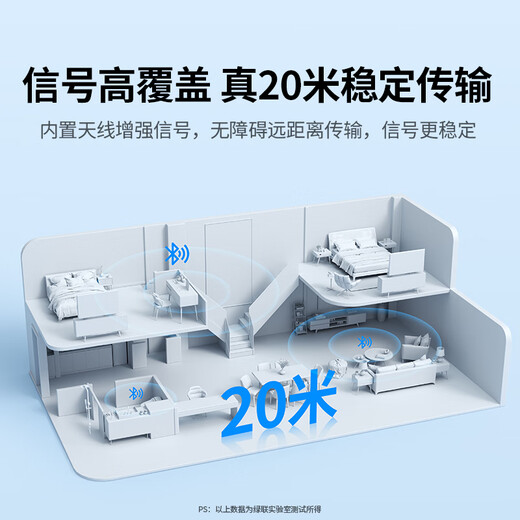 绿联USB蓝牙适配器5.3接收器免驱 适用键盘鼠标耳机音响手柄 PC电脑台式机外置蓝牙模块无线蓝牙发射器