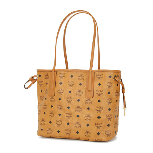 MCM LIZ small mother-in-law tote bag shoulder hand shopping bag cognac color gift