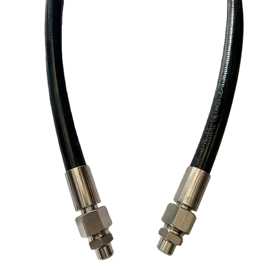 Mining hose high pressure hose assembly hydraulic oil pipe excavator oil pipe single double layer high pressure steam hose black inner diameter 51mm four layers of steel wire