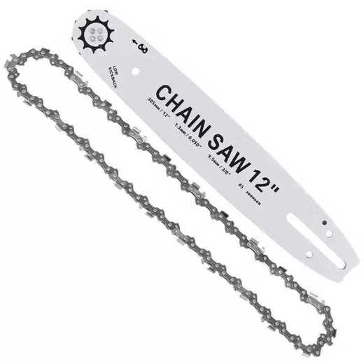 Wuyangbenzong imported from Germany electric saw plate 16-inch 12-inch electric chain saw lithium electric saw household logging saw general accessories guide plate 12-inch guide plate