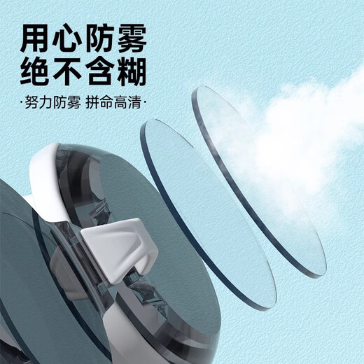 Jiehu swimming goggles high-definition waterproof and anti-fog myopia degree swimming goggles for men and women adult professional swimming equipment swimming cap set black - myopia optional 800 degrees