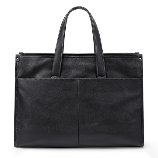 Golf (GOLF) business briefcase men's first-layer leather handbag 15-inch computer bag briefcase gift for boyfriend and father