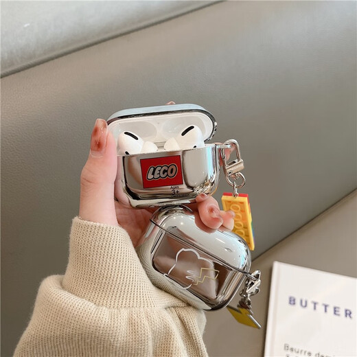 Fantasia air.pods pro2 protective cover Apple air.pods 3rd generation earphones protective cover Trendy brand building blocks Apple Bluetooth earphones second and third generation cases White line Pikachu + tail pendant Apple AirPods Pro second generation