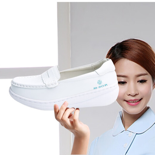 Tideng Angel Boutique infirmière chaussures infirmières chaussures de travail newhide super léger eva coussin air bas 50 chaussures infirmières de série blanc 5155 39