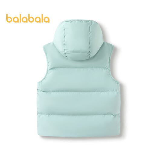 Balabala children's clothing children's down vest boys' vest winter tops for middle and large children windproof waterproof breathable jacket to keep warm and trendy pink green 40345 (gray duck down) 140 down filling capacity 60g