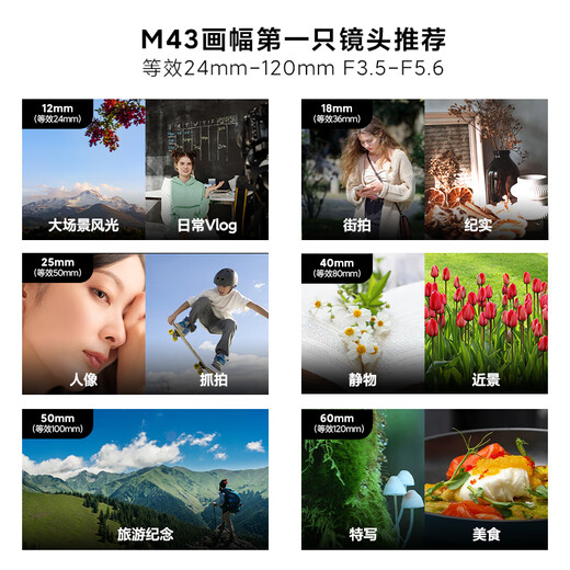 Panasonic (Panasonic) mirrorless/mirror single/digital camera M43 format (M4/3 mount available) zoom lens wide-angle medium telephoto autofocus 12-60mm丨F3.5-5.6 generation丨standard zoom