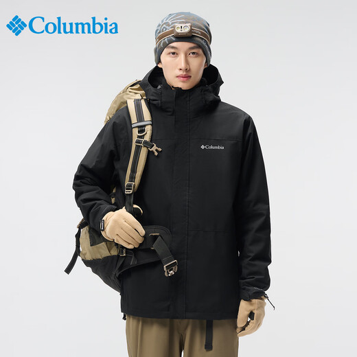 Columbia Jacket Men's Fleece Three-in-One 25 Autumn and Winter Waterproof and Coldproof Warm Jacket WE4714 010XL
