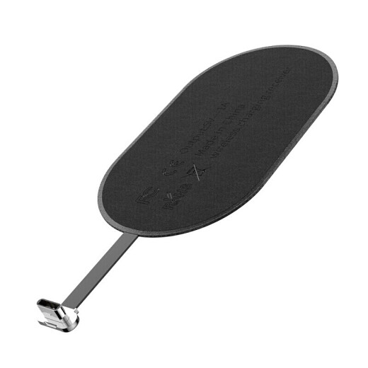 Baseus Android Type-c wireless charging receiver microfiber mobile phone receiving patch/charging patch suitable for Huawei/mate9/Samsung/Xiaomi wireless receiving patch black
