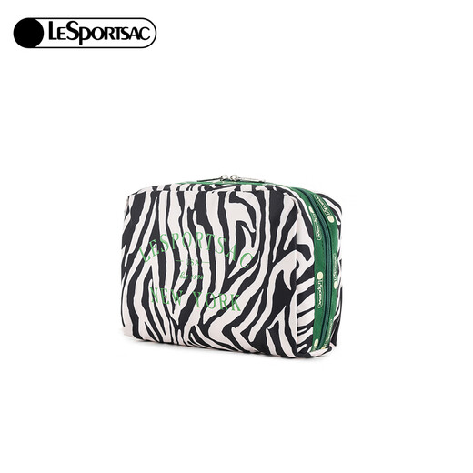 LeSportsac new artistic niche clutch cosmetic bag fashion bag women's bag gift for girls artistic zebra pattern