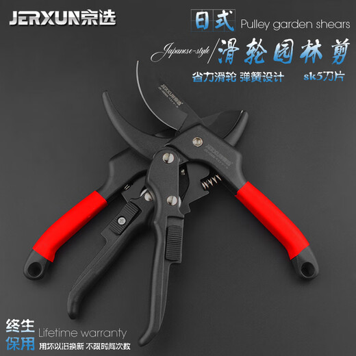 JERXUN pruning shears, garden scissors, tree branches, fruit tree scissors, gardening shears, flower shears, powerful thick branch shears, floral scissors tools