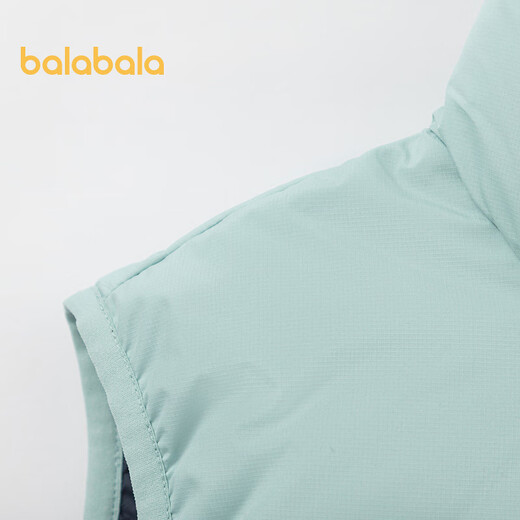 Balabala children's clothing children's down vest boys' vest winter tops for middle and large children windproof waterproof breathable jacket to keep warm and trendy pink green 40345 (gray duck down) 140 down filling capacity 60g