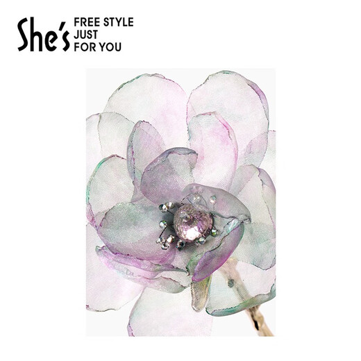 She s Akiko's love look original tulip hairpin ball head hairpin hairpin hairpin antique birthday gift purple green E0