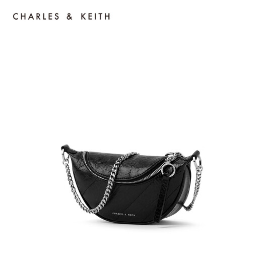 CHARLES/KEITHCK2-80151004-2 bag women's bag reflective waist bag crossbody bag Black black S