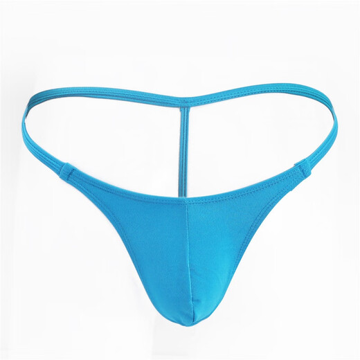 ROSELEX private delivery thin belt men's thong sexy seamless T pants convex breathable comfort bag white one size (62-90cm waist)