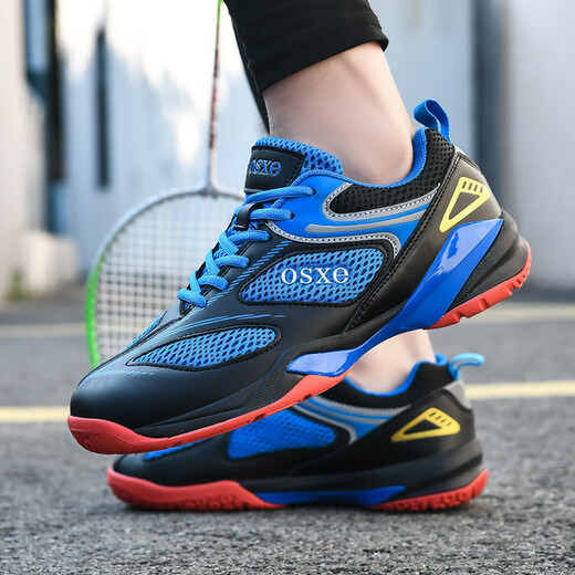 CDAC sneaker grade badminton shoes carbon plate for men and women youth special competition training shoes badminton shoes non-slip sports shoes B05 white and blue carbon plate without laces 41