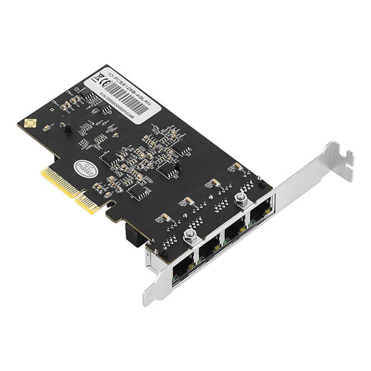乐扩 4口2.5G网卡PCI-ERJ45电口服务器电竞自适应千兆网络适配器软路由PEX无盘启动