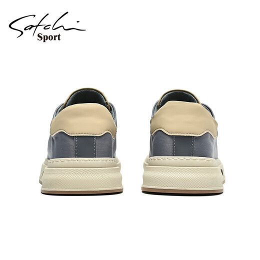 Sachi men's shoes autumn and winter new sneakers men's business casual shoes retro trendy fashion canvas shoes for men gray 41 (255mm) leather shoe size