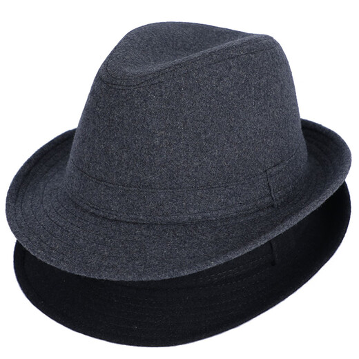 Old man's top hat men's winter thickened and warm old man's hat old man's grandfather Shanghai beach old man's hat men's dad black minimum size 56 cm hat circumference