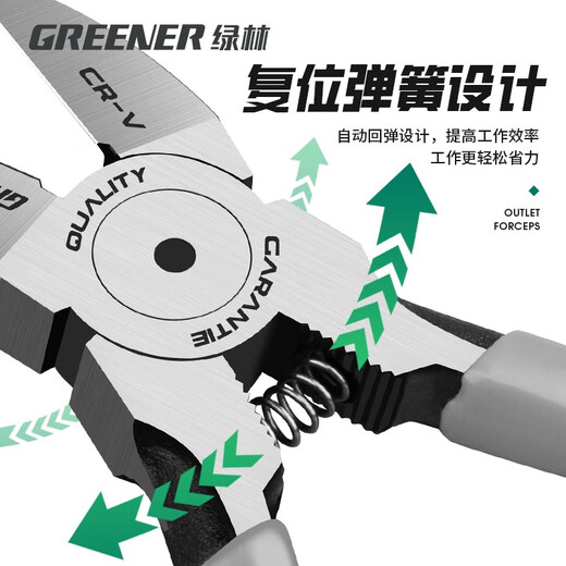 Alicates con boquilla de agua GREENER, cortadores de alambre, tijeras modelo Gundam de 5 pulgadas, bridas para cables eléctricos, tijeras electrónicas con resorte, alicates de punta acodada de 6 pulgadas, alicates de punta diagonal, alicates con boquilla de agua de alta gama de grado profesional de 6 pulgadas - versión delgada