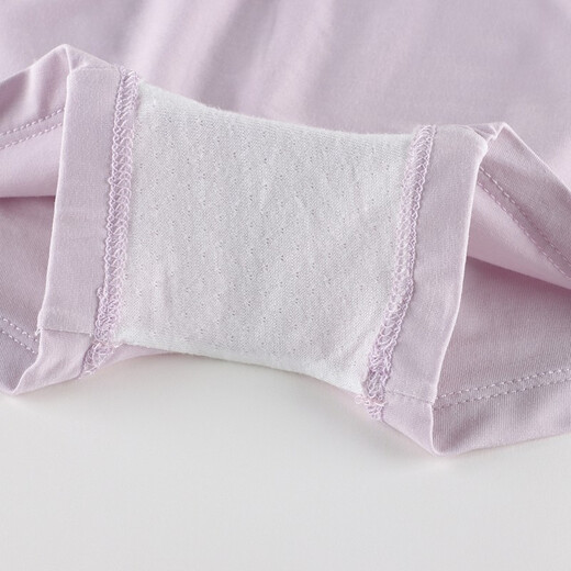 Pack of 3 guns and 3 pieces Class A antibacterial modal girls and children's students' flat underwear 59074B0 white+pink+purple 160