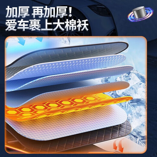 Car snow shield, car windshield, sun protection, heat insulation, sun shield, snow shield, car window cover, thickened sun shield, snow shield - 12 magnets, magnetic suction model, new upgraded universal model