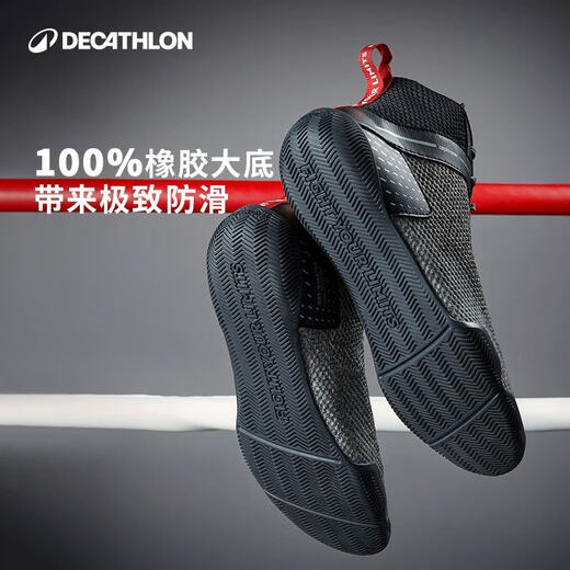 Deklon Boxschuhe Herren Gewichtheber High-Top-Fitnessstudio-Kampftraining Wrestling Boots Professionelle Frauen Sanda Schuhe Boxa Black [neuer Stil] 42