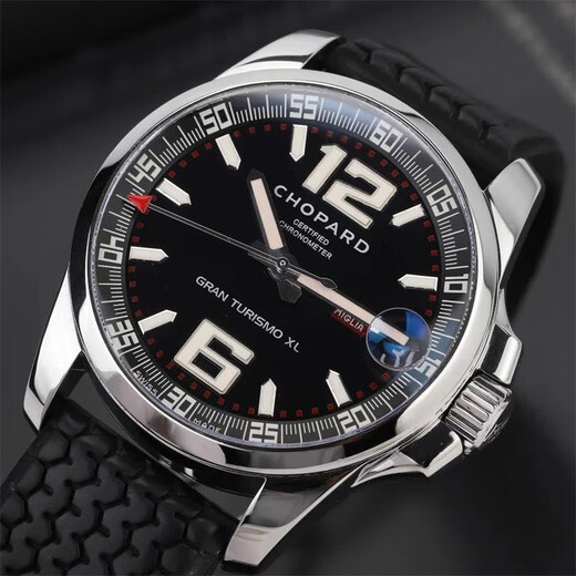 Second-hand 95 new Chopard classic racing series automatic machine date display table diameter 44mm observatory certification motorcycle tire tread tape tough guy motorcycle