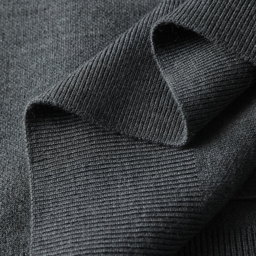 YOUNGOR wool cardigan men's wool blended sweater jacket soft, comfortable and warm dark gray VWHW619966CFA L 105cm