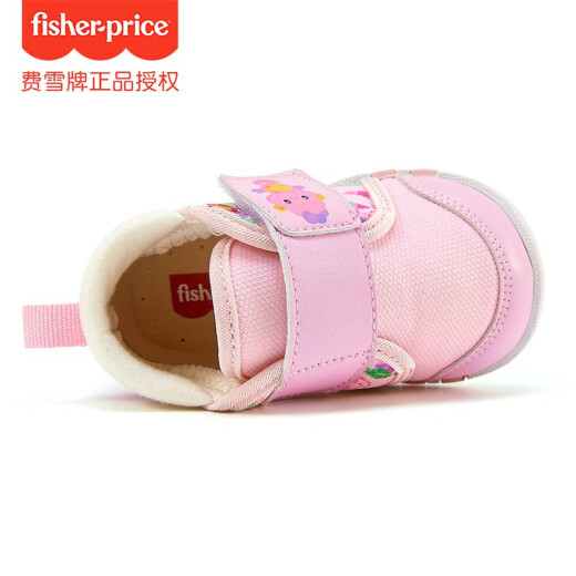 Fisher-Price Children's Shoes Children's Shoes Toddler Shoes 2021 Spring and Autumn Boys and Girls Baby Shoes Soft Bottom Baby Shoes Toddler Indoor Shoes FP30080 Pink 18