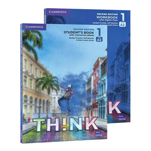Cambridge Middle School English Course Think Textbook Second Edition Level 1 CEFR A2 Student Book + Exercise Book + Online Account Free Audio Cambridge KET Entrance Examination English Textbook Original English Import