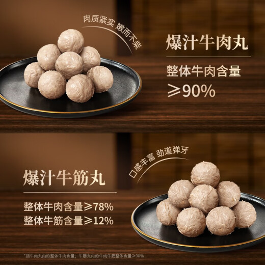 
Fengwei Pai Chaoshan Popsico Beef Balls Shantou Beef Balls Hotpot Meatballs Hotpot Barbecue Guandong Boiled Skewers [Three Boxes] Popsico Beef Balls 750g Q Crazy/Simple Recipe