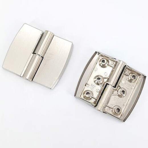 Jinguluo stainless steel public health partition accessories, toilet self-closing door detachable hinges, 2 pieces, right stainless steel cover + alloy