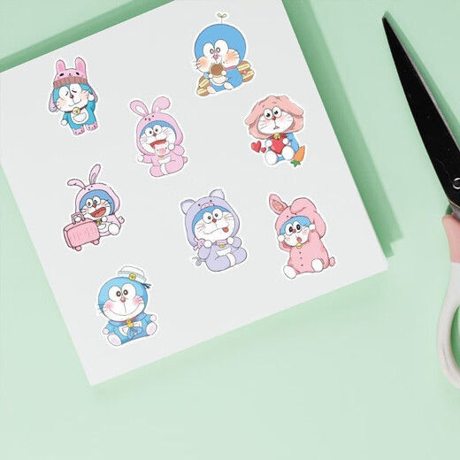 Doraemon mobile phone stickers cartoon cute jingle cat doraemon mobile phone case laptop waterproof diy stickers 20 random pictures