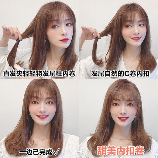 Philips (PHILIPS) Electric Curling Iron, Curling and Straightening Dual-Purpose Electric Plint Straight Clip Bangs Clip Mini Student Portable Suitable for Various Hair Types Birthday Gift for Girlfriend HP8401/55