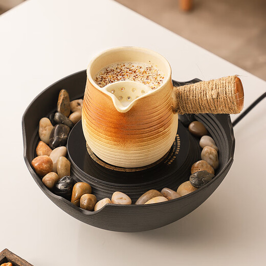 Haomai stove-cooked tea roasted milk pot tea maker 2025 new complete tea set set household teapot Mid-Autumn Festival gift 1 pack gradient style pot kettle 550ml