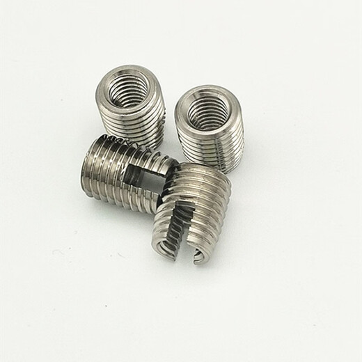 Type 302 stainless steel self-tapping threaded sleeve slotted self-tapping threaded bushing repair protective sleeve M3M4M5 M6-outer M9*1-length 10 (non-standard length
