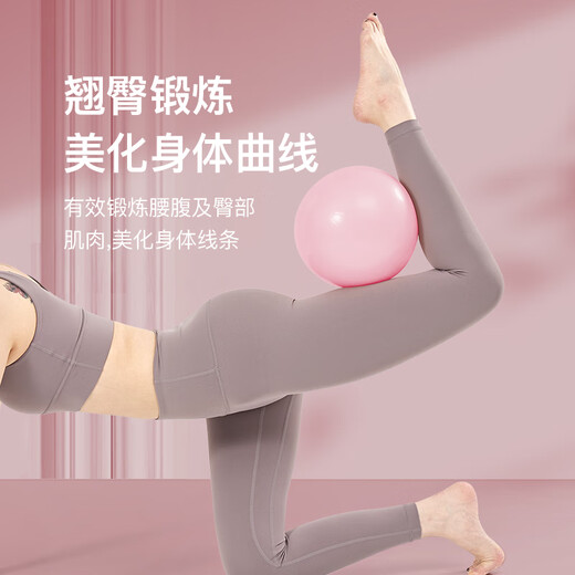 Langwei Yoga Ball Pilates Small Ball Exercise Pelvic Floor Muscle Exercise Fitness Balance Ball Fitness Ball Sakura Pink / Diameter 25cm