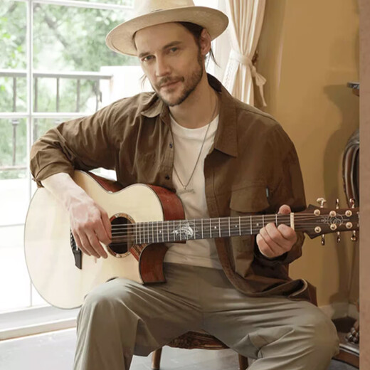 Trumon Truman's Dolphin Story 1955 guitare simple complète guitare folk avancée de haute qualité 41 pouces pour les garçons et les filles à jouer 1955TFL tip notch 丨 modèle original 丨 full single Recommandé par le réalisateur