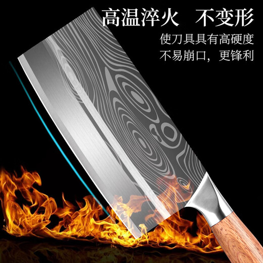 Couteau de cuisine en acier au manganèse, couteau de cuisine spécial du chef de cuisine domestique, couperet à trancher et à viande, couteau à découper tranchant, une paire