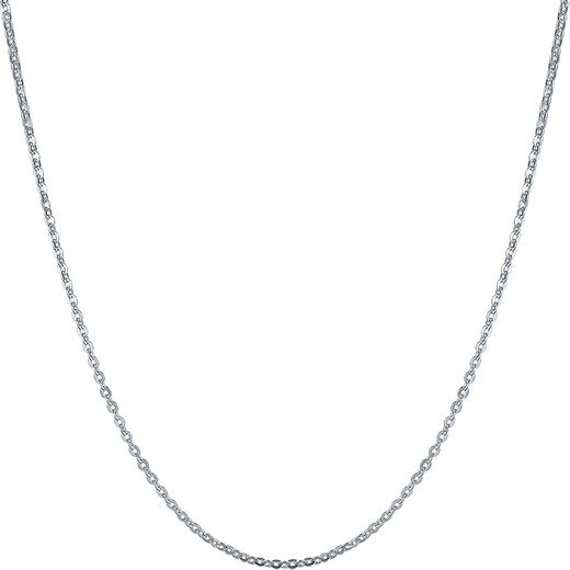 Saturday Fu PT950 platinum necklace women's O-shaped chain B058720 about 1.36g 40+5cm birthday gift