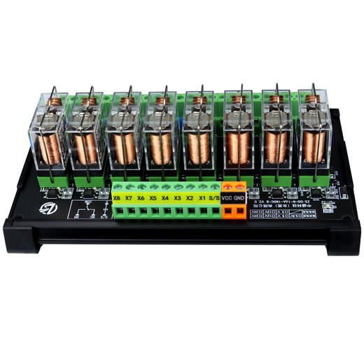 Omron relay module optocoupler isolation 3.3V5V12V24V microcontroller PLC signal amplification board Zhongsheng 10A 12V DC x 1030V DC x 8 channels