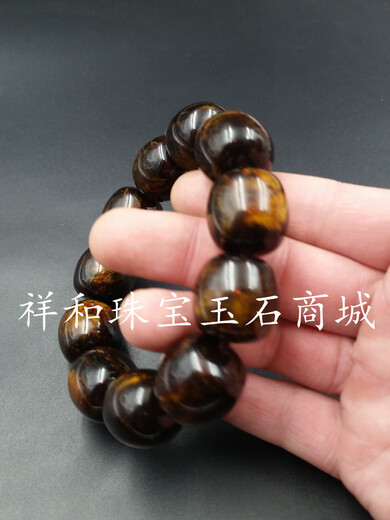 Shengli high-end exquisite gold wire beeswax amber barrel bead bracelet amber passepartout cylindrical bracelet jade bracelet