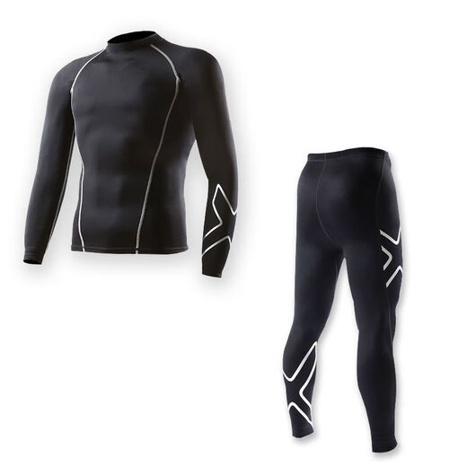 2XU compression pants sports men and women quick-drying running pants training stretch yoga pants gradient fitness tights trousers gold label women's trousers thin section S