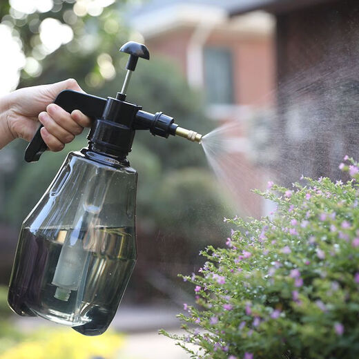 Manual pneumatic flower watering can, watering can, watering can, sprayer, watering can, shower small watering can, 1 high-grade gray pressure model 1.8 liters